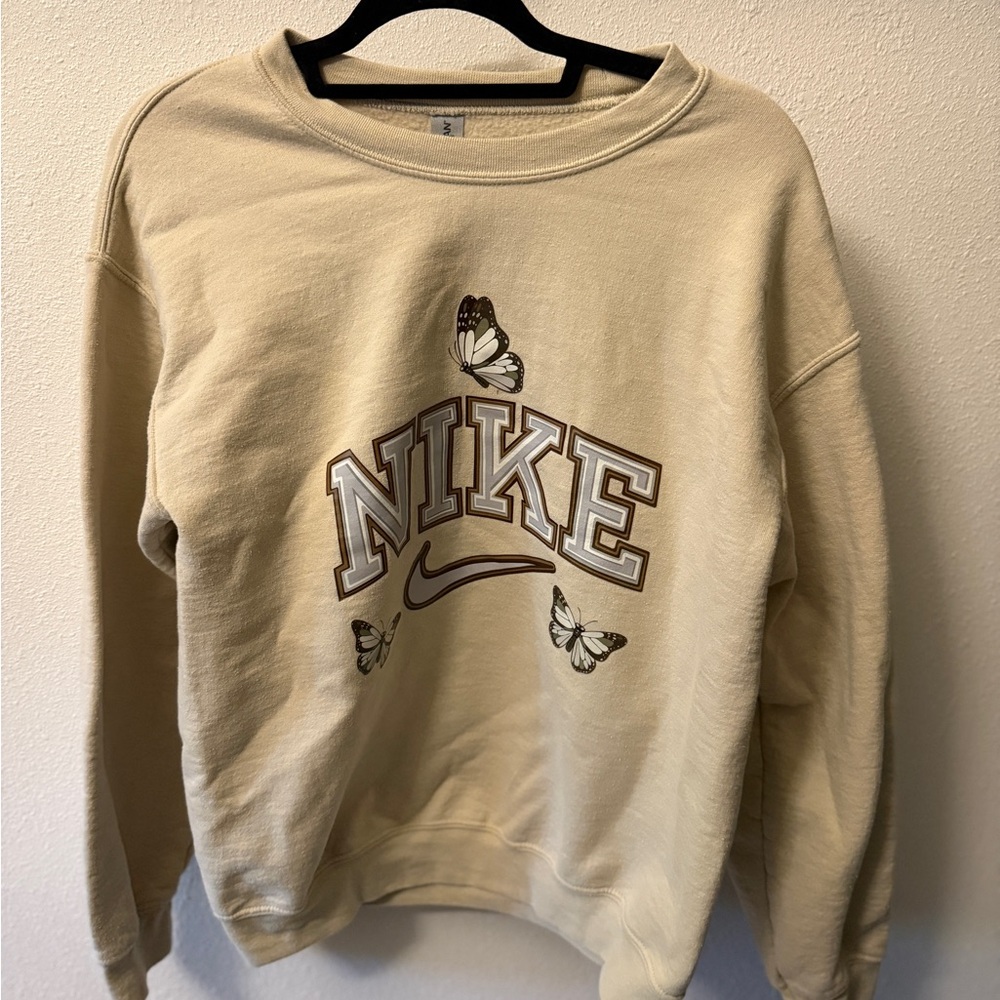 Nike Women's Beige Butterfly Sweater